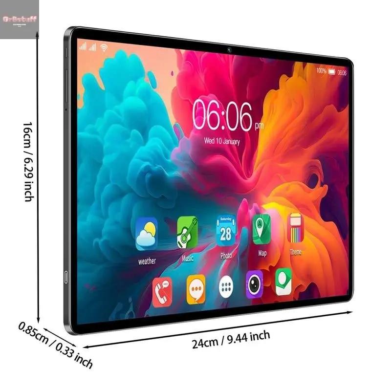 10.1 Inch Android 14 Tablet with 8GB RAM and 64GB Storage, Includes Keyboard, Mouse and Stylus, Dual Cameras for Versatile Use.