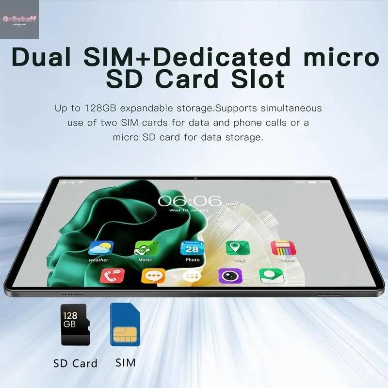 10.1 Inch Android 14 Tablet with 8GB RAM and 64GB Storage, Includes Keyboard, Mouse and Stylus, Dual Cameras for Versatile Use.