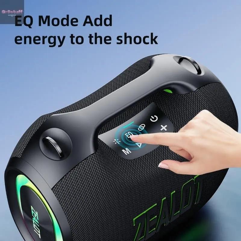 120W【Zealot】24000Mah/Limited/Offers Portable Speaker Bluetooth Speaker Party Speaker Waterproof IPX6 RGB Lights Power Bank TWS Supports TWS Pairing/Usb/Tf/Aux/Bt Smartphones. Ideal Choice for Family/Car/Pool Party/Bbq/Camping/Gift Giving.