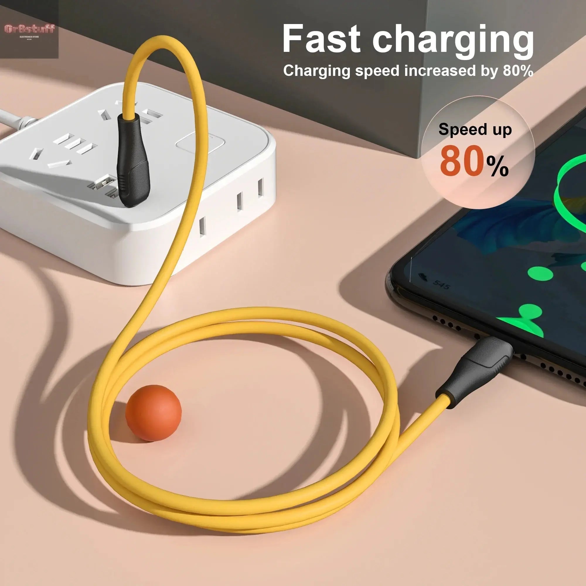 120W Wall Charger Adapter Type C QC3.0 Fast Charging PD USB Charger For iPhone 15 Xiaomi Samsung 60W USB - C To Type C Cable - Gr8stuff