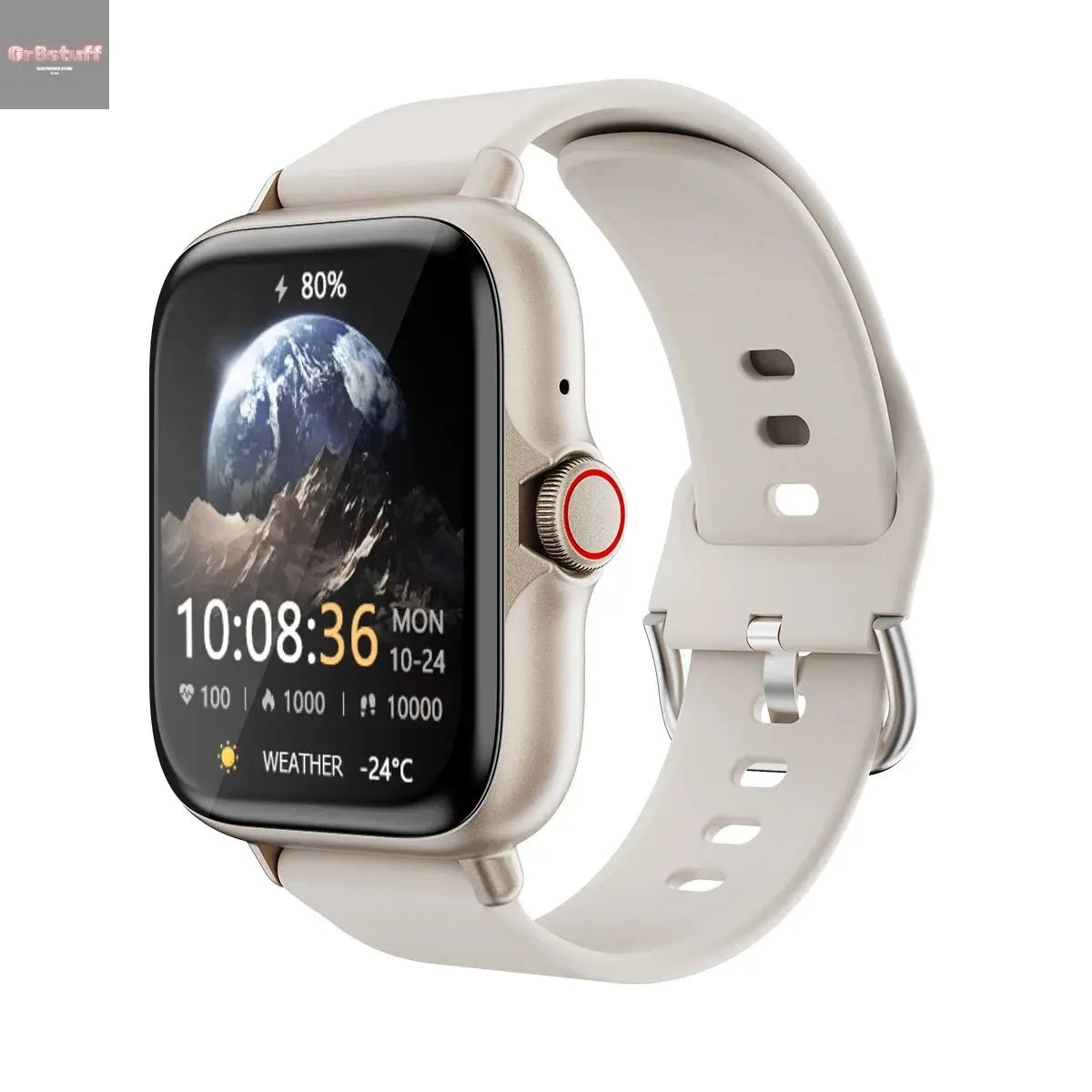 1.83'' Waterproof Smart Watch with Message Answer Call Sleep Monitoring Sports Pedometer Information Alerts For iPhone Android - Gr8stuff