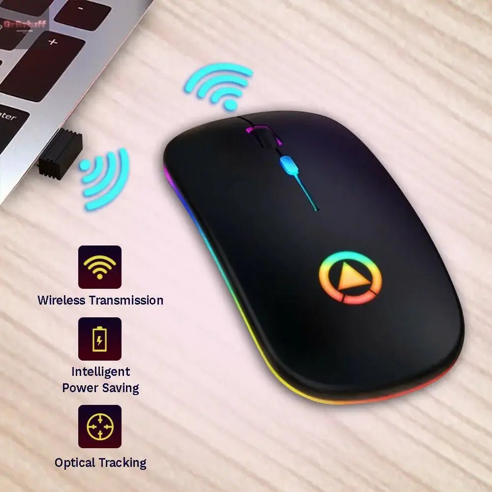 2.4GHz Colorful Wireless USB Mouse - Gr8stuff
