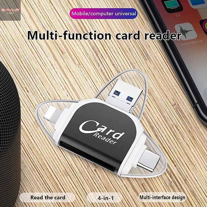 4-in-1 Card Reader Adapter – Instantly Access Your Camera Shots Anywhere.