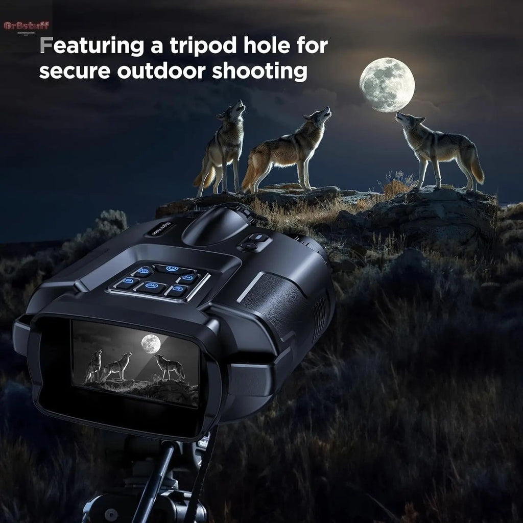 4K Night Vision Goggles for Adults, 2000FT Infrared Night Vision Binoculars with 64GB Card, Tactical Light, 8X Digital Zoom for Outdoor, Camping and Travel.