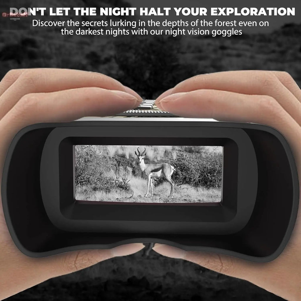 4K Night Vision Goggles– 10X Optical & 8X Digital Zoom, 1315FT Infrared Range, Rechargeable 5000Mah Battery, IPX Waterproof, Ideal for Camping.