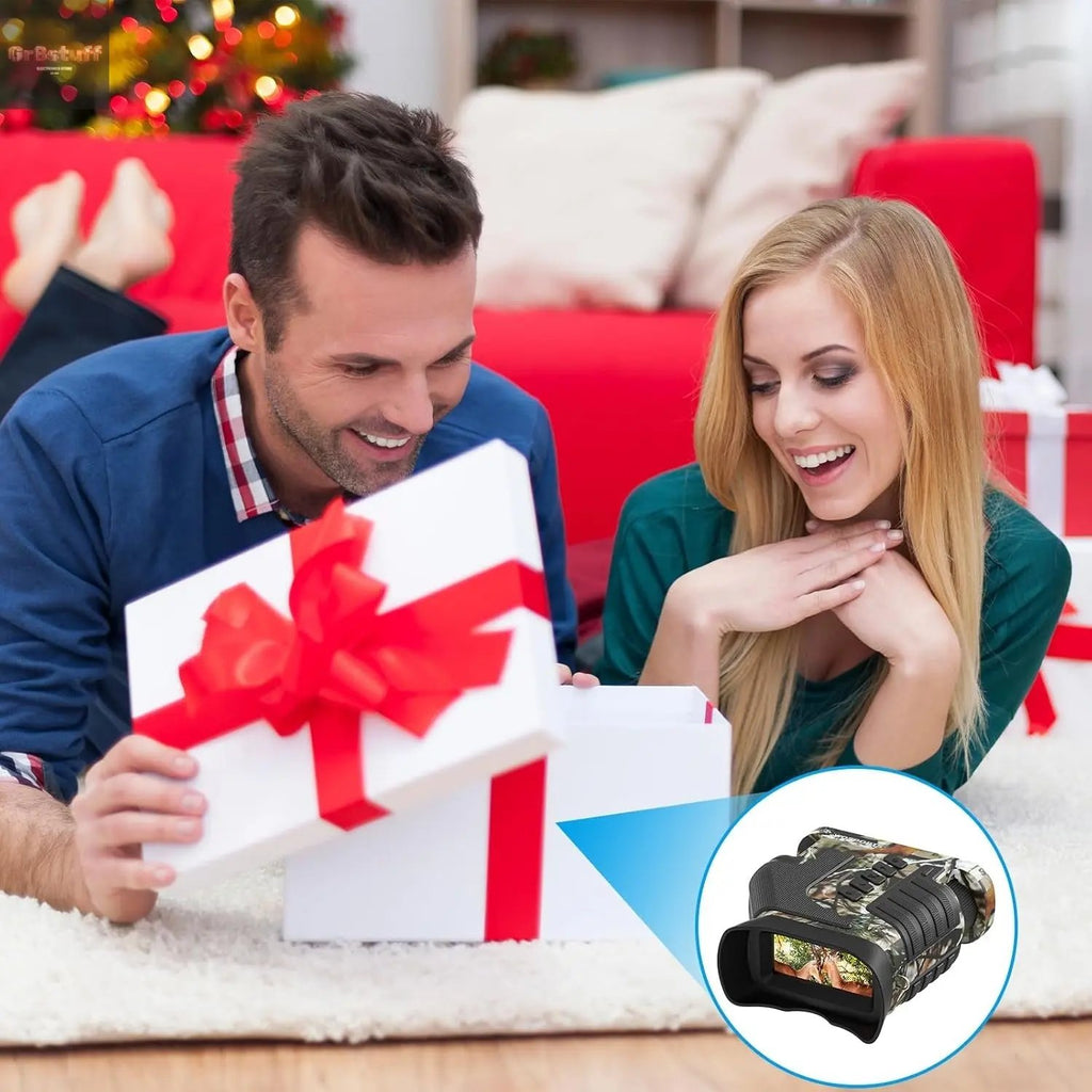 4K Night Vision Goggles– 10X Optical & 8X Digital Zoom, 1315FT Infrared Range, Rechargeable 5000Mah Battery, IPX Waterproof, Ideal for Camping.