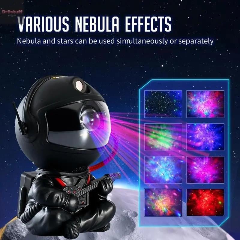 Astronaut Galaxy Projector with Nebula Effects Star Projector Galaxy Night Light USB Powered for Kids Room Decor Various Nebula Effects.