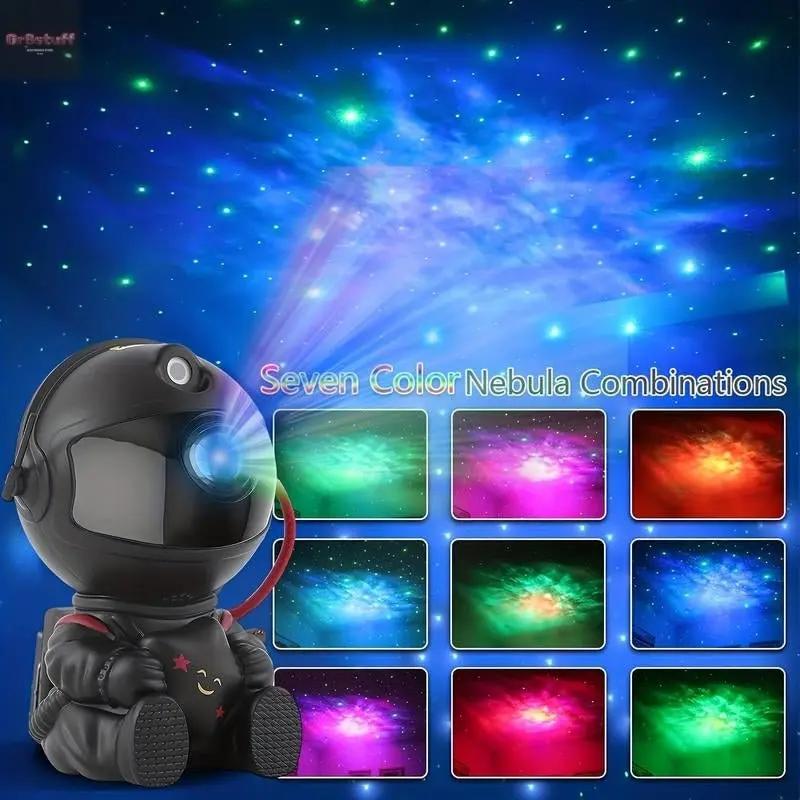 Astronaut Galaxy Projector with Nebula Effects Star Projector Galaxy Night Light USB Powered for Kids Room Decor Various Nebula Effects.