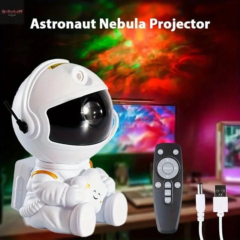 Astronaut Galaxy Projector with Nebula Effects Star Projector Galaxy Night Light USB Powered for Kids Room Decor Various Nebula Effects.