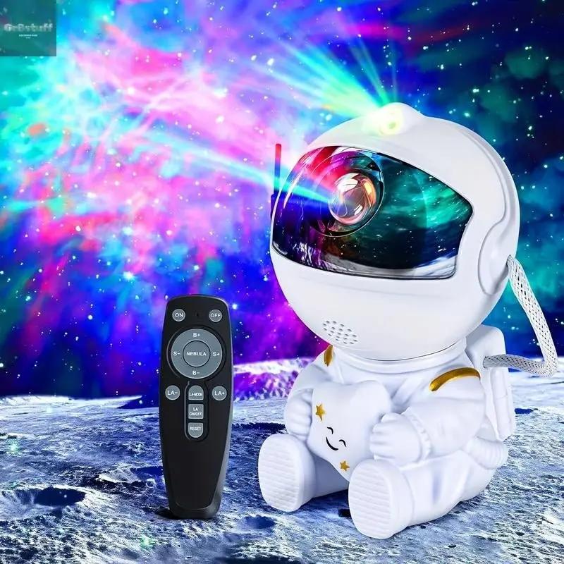 Astronaut Galaxy Projector with Nebula Effects Star Projector Galaxy Night Light USB Powered for Kids Room Decor Various Nebula Effects.