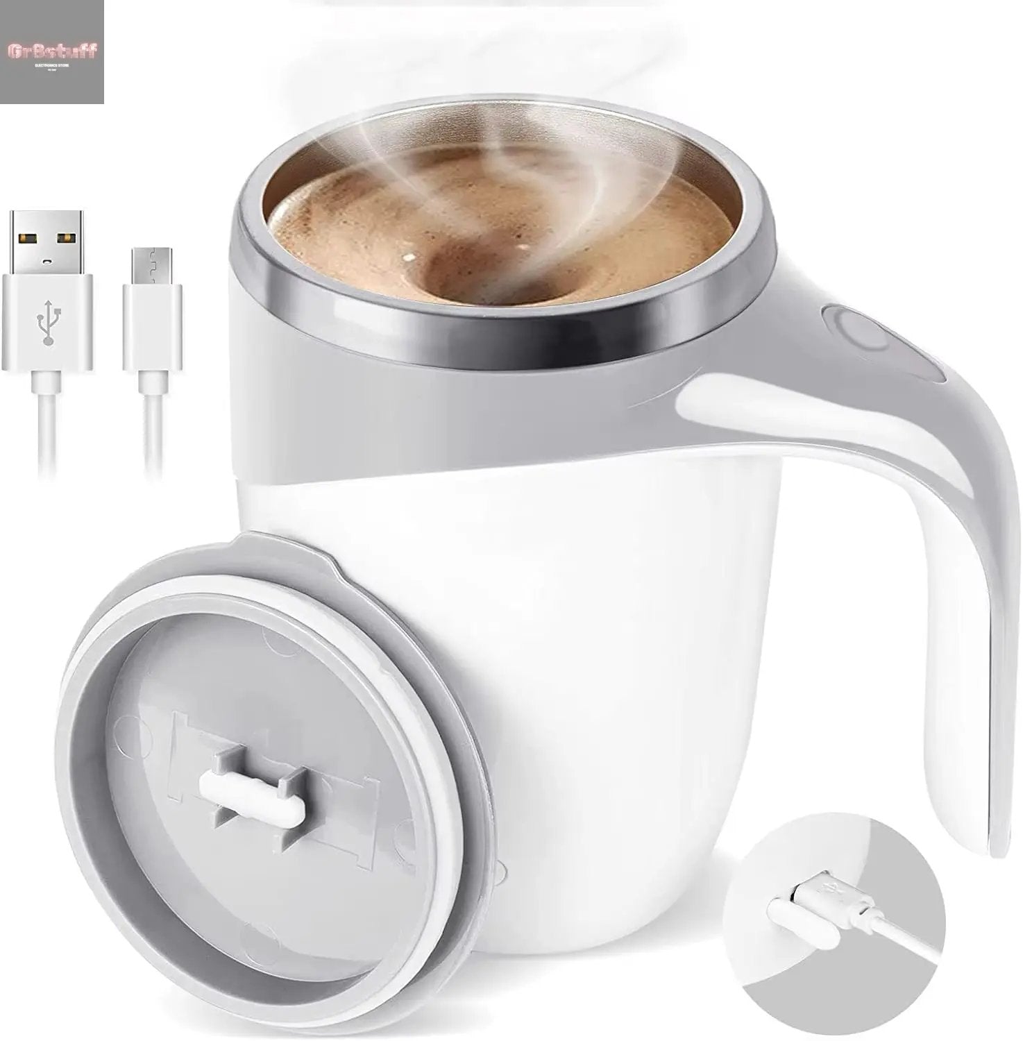 Automatic Self-Stirring Mug – Mix Smarter, Sip Smoother.