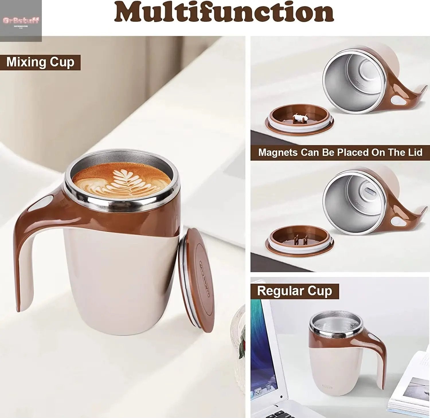 Automatic Self-Stirring Mug – Mix Smarter, Sip Smoother.
