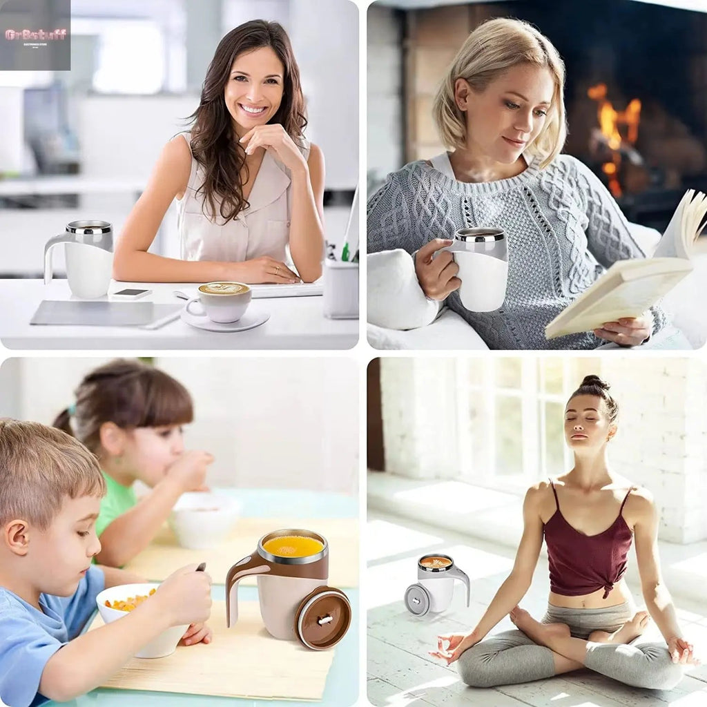 Automatic Self-Stirring Mug – Mix Smarter, Sip Smoother.