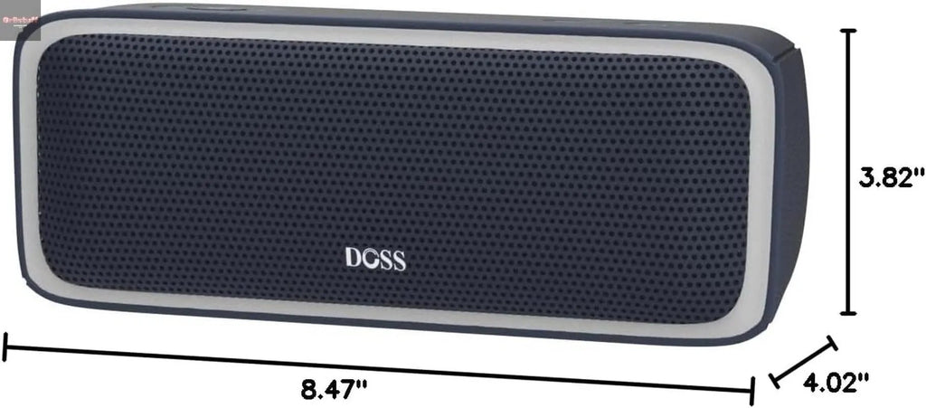 Bluetooth Speaker, Soundbox Pro Wireless Speaker with 20W Stereo Sound, Active Extra Bass, Bluetooth5.0, IPX6 Waterproof, Wireless Stereo Pairing, Multi-Colors Lights, 20Hrs Playtime -Blue.