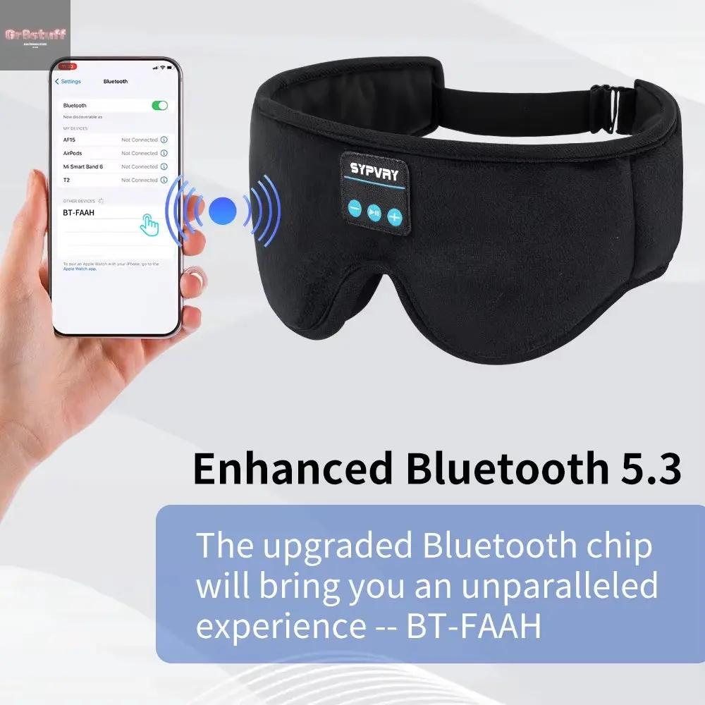 DreamTune 3D: Bluetooth Sleep Mask with Wireless Headset & Adjustable Eye Cover.