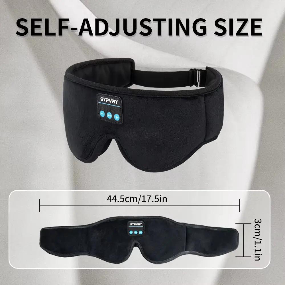 DreamTune 3D: Bluetooth Sleep Mask with Wireless Headset & Adjustable Eye Cover.