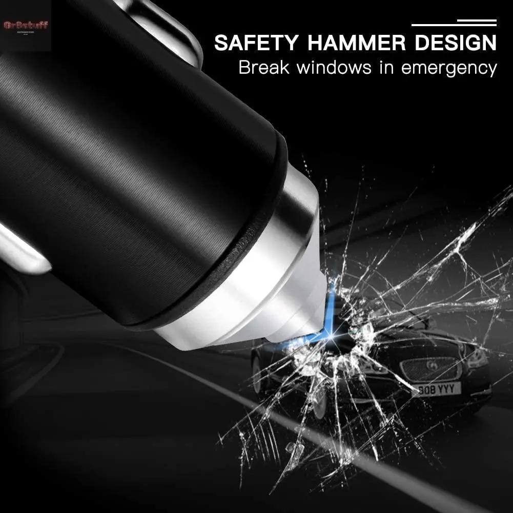 Dual USB Car Charger, 4.8A Output, Bling Crystal Diamond Car Decorations Accessories Fast Charging Adapter for Iphones Android Ios, Samsung Galaxy, LG, Nexus, HTC (Silver).