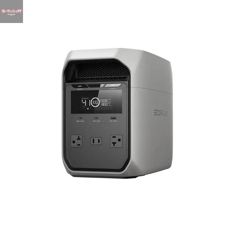 ECOFLOW DELTA 3 Classic Portable Power Station with 220W Solar Panel, Solar Charging, Lifepo4 Battery, 1800W AC/100W USB-C Output.