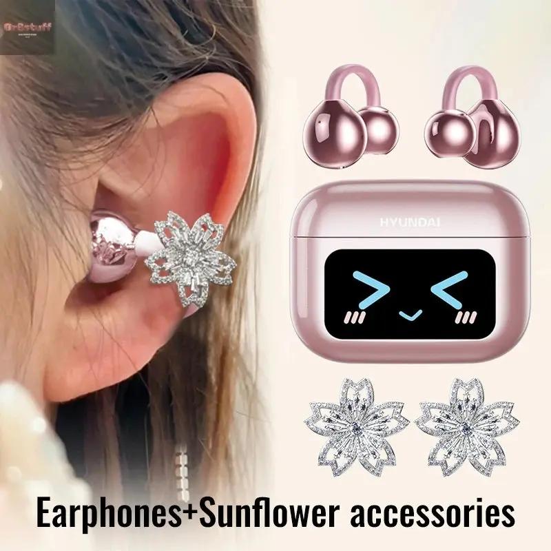 EchoGrip™ M100 ENC Ear Clip Earphones – Style, Sound, and Smart Control.