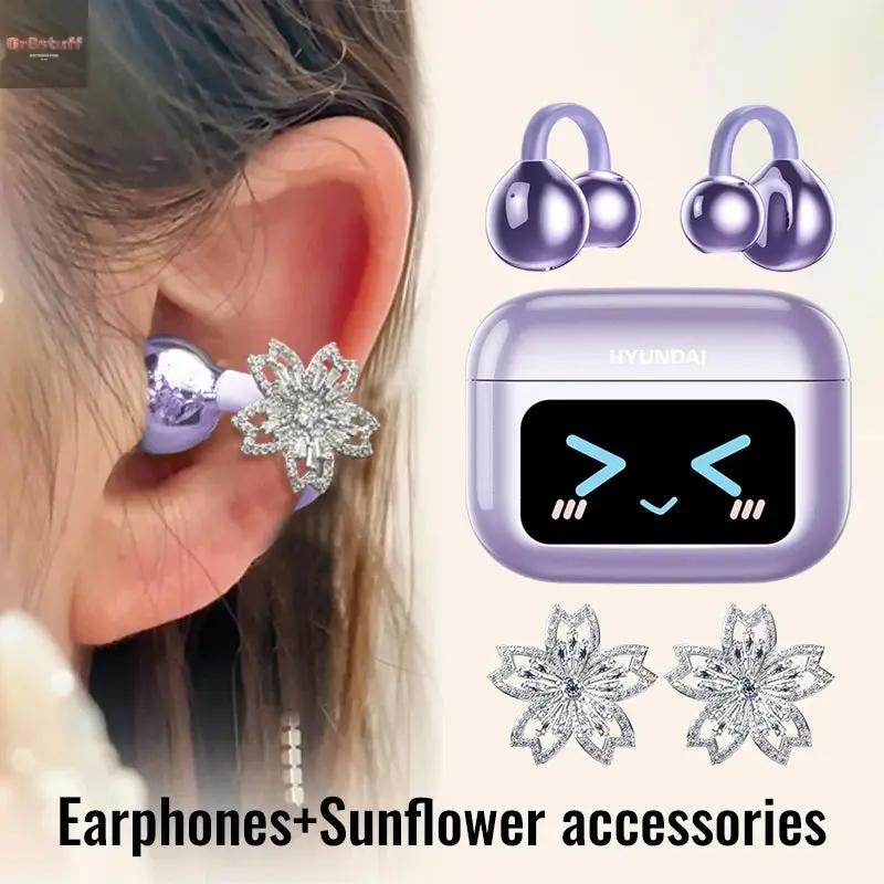 EchoGrip™ M100 ENC Ear Clip Earphones – Style, Sound, and Smart Control.