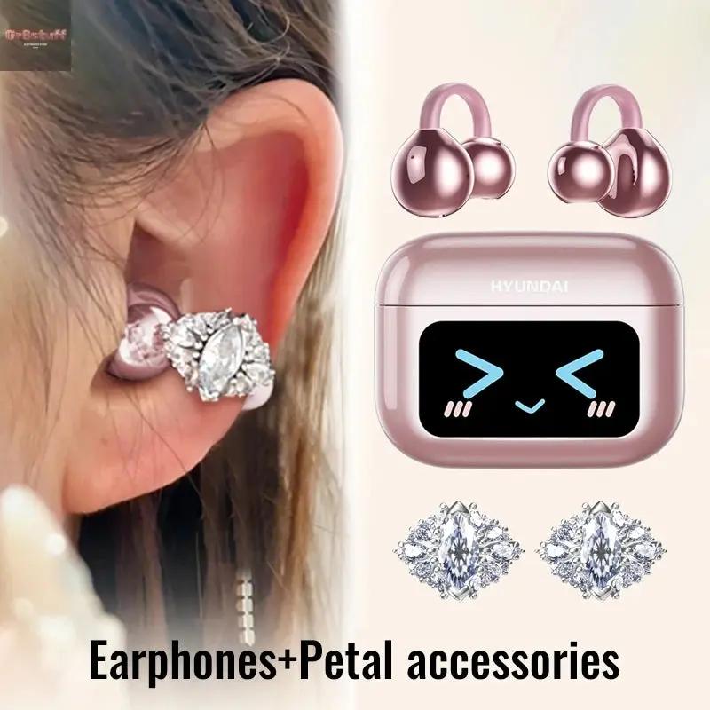 EchoGrip™ M100 ENC Ear Clip Earphones – Style, Sound, and Smart Control.