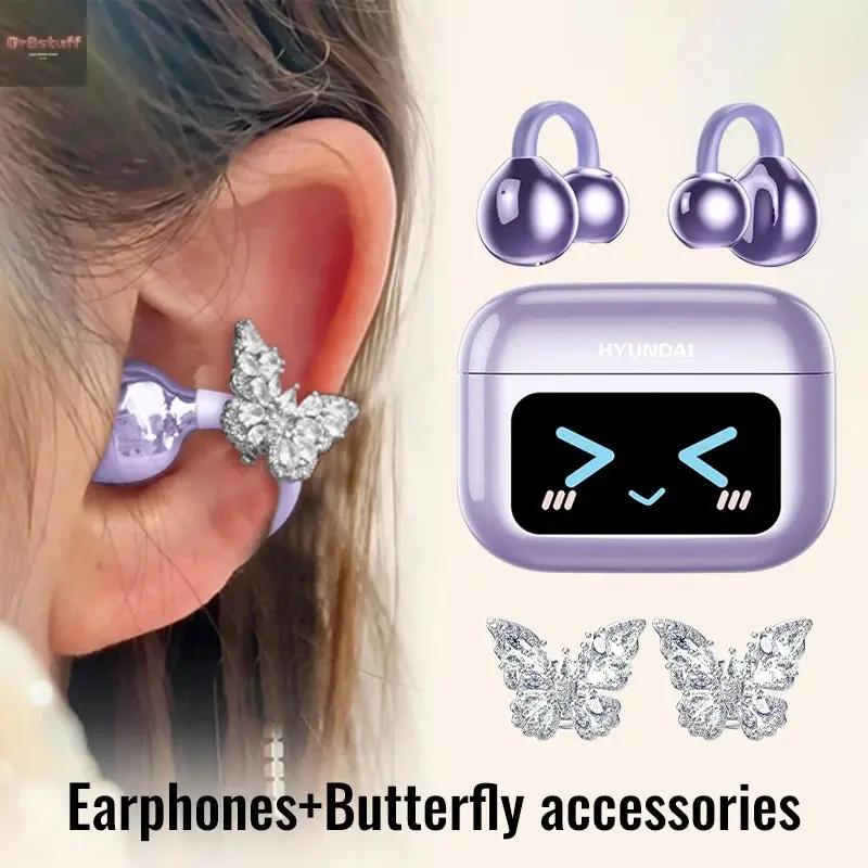 EchoGrip™ M100 ENC Ear Clip Earphones – Style, Sound, and Smart Control.