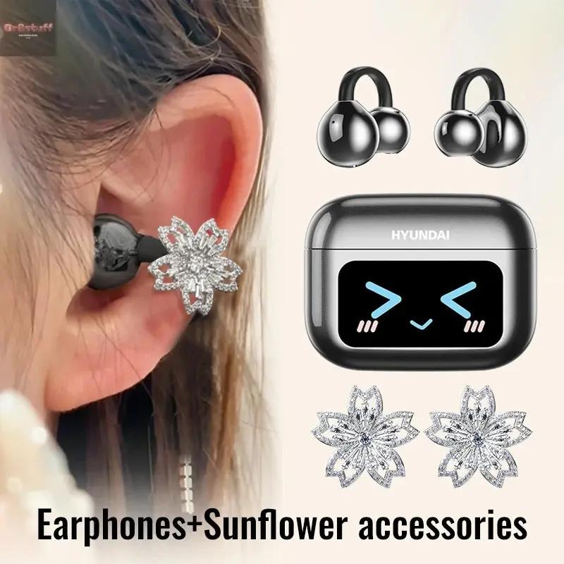 EchoGrip™ M100 ENC Ear Clip Earphones – Style, Sound, and Smart Control - Gr8stuff