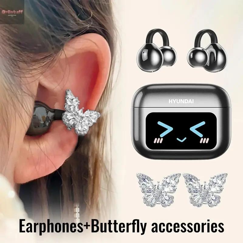 EchoGrip™ M100 ENC Ear Clip Earphones – Style, Sound, and Smart Control - Gr8stuff