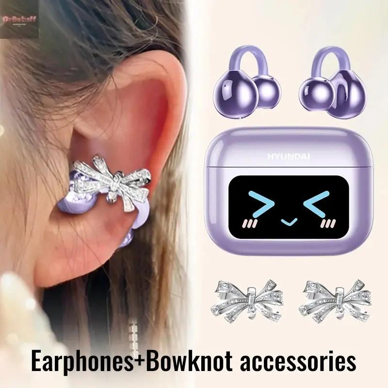 EchoGrip™ M100 ENC Ear Clip Earphones – Style, Sound, and Smart Control - Gr8stuff