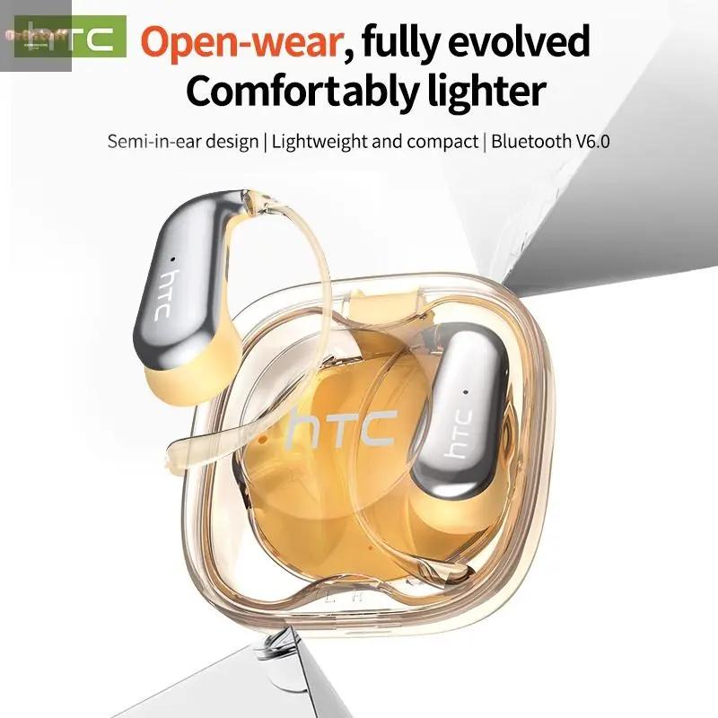 HTC NE38 OWS Wireless Translation Earbuds, Supports Real-Time Translation in 134 Languages with APP, Bluetooth 6.0 Earphones, IPX5 Waterproof, HIFI Sound Quality, Suitable for Office, Sports, Study and Audio Calls | Built-In Microphone | AI Headphones.