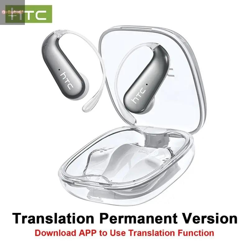 HTC NE38 OWS Wireless Translation Earbuds, Supports Real-Time Translation in 134 Languages with APP, Bluetooth 6.0 Earphones, IPX5 Waterproof, HIFI Sound Quality, Suitable for Office, Sports, Study and Audio Calls | Built-In Microphone | AI Headphones.