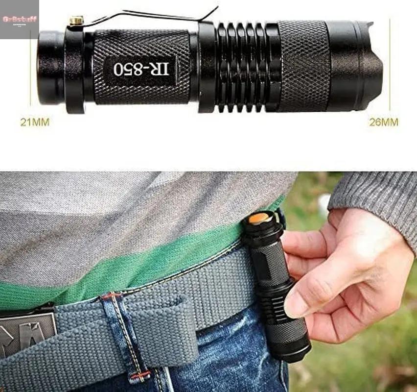 IR Torch 3 Watt 850NM Infrared Light Night Vision Flashlight Torch - Infrared Light Is Invisible to Human Eyes - to Be Used with Night Vision Device (NOT Include Battery).