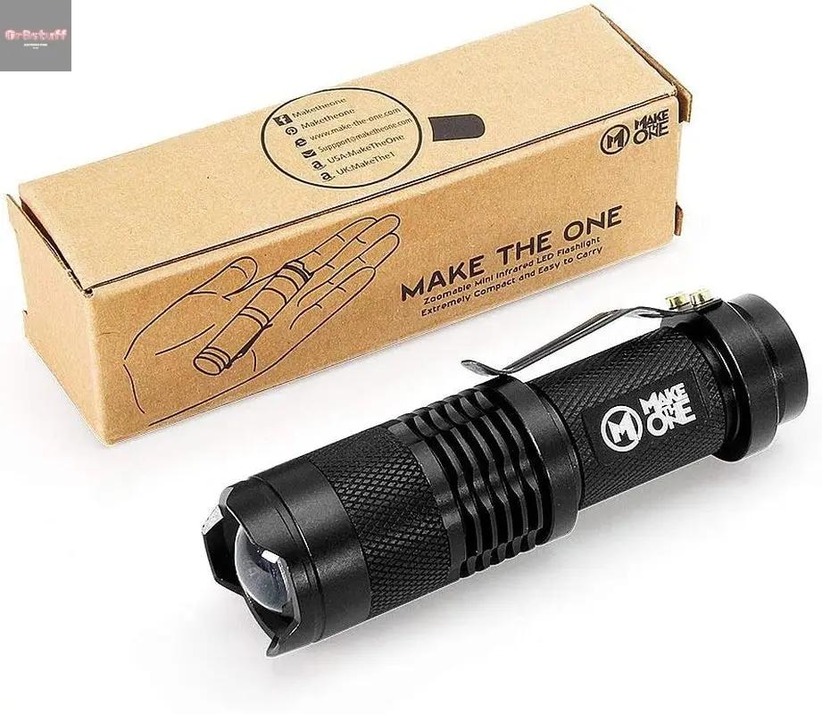 IR Torch 3 Watt 850NM Infrared Light Night Vision Flashlight Torch - Infrared Light Is Invisible to Human Eyes - to Be Used with Night Vision Device (NOT Include Battery).