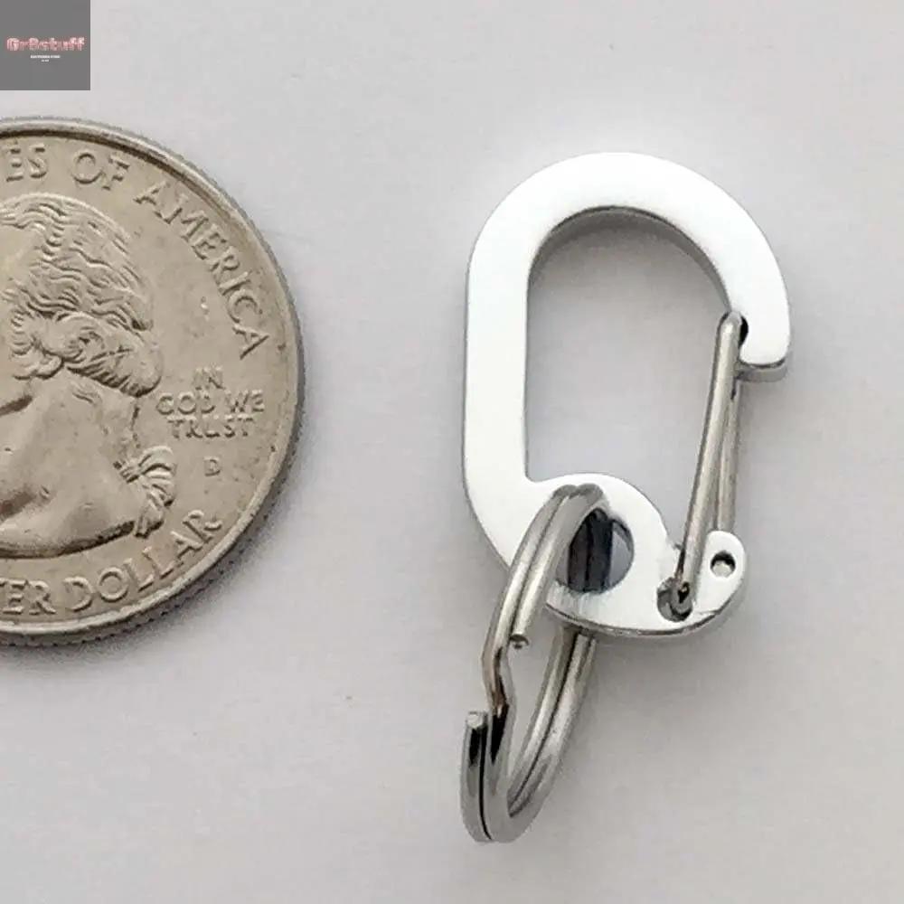 Klippy Pet Tag Quick Clips - Cat & Dog Collar for ID Tags Holder Efficient Ring Attachment Clip for Safety - Silver, 2 Pack.