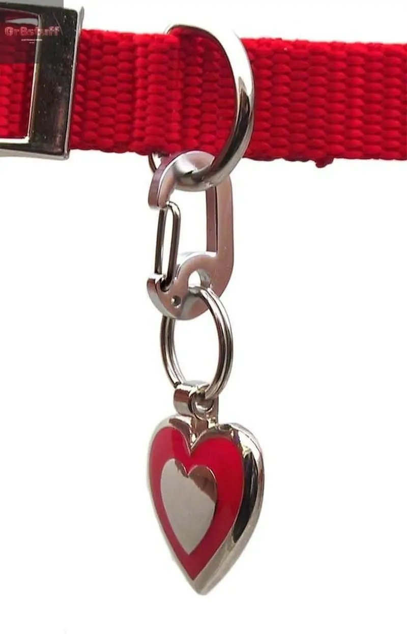 Klippy Pet Tag Quick Clips - Cat & Dog Collar for ID Tags Holder Efficient Ring Attachment Clip for Safety - Silver, 2 Pack.