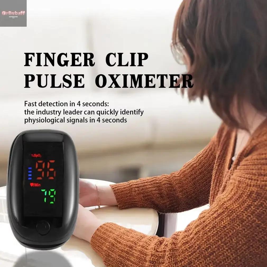 LK89 Finger Pulse Oximeter Medical Portable Blood Oxygen Oxymetre Heart Rate Saturation Meter OLED Oximetro De Dedo LED Display.
