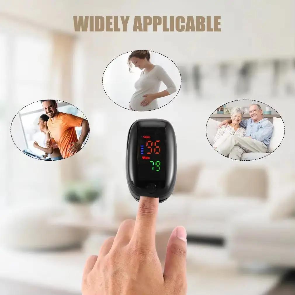LK89 Finger Pulse Oximeter Medical Portable Blood Oxygen Oxymetre Heart Rate Saturation Meter OLED Oximetro De Dedo LED Display.