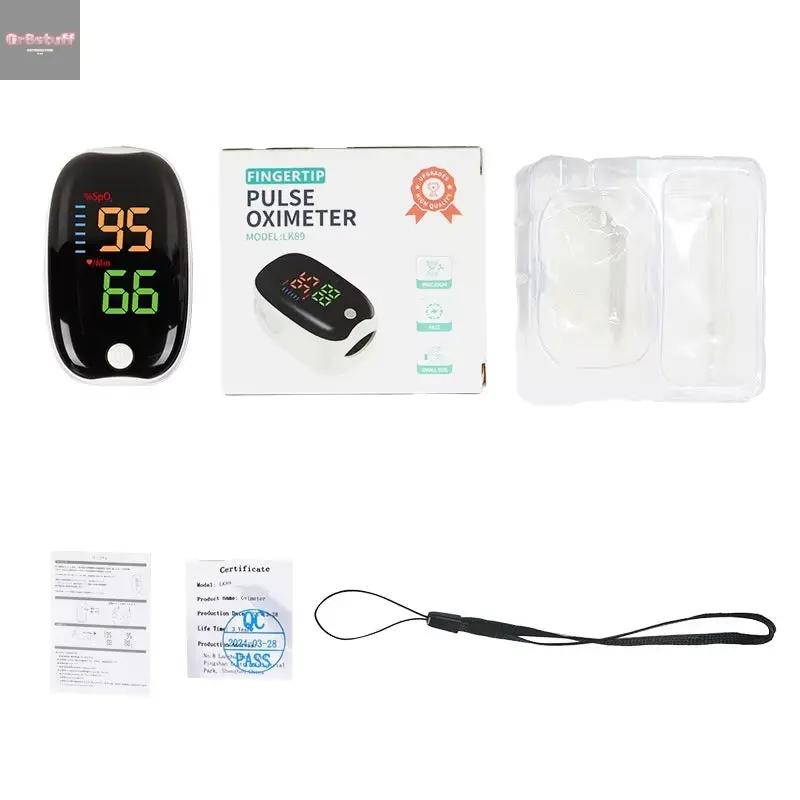 LK89 Finger Pulse Oximeter Medical Portable Blood Oxygen Oxymetre Heart Rate Saturation Meter OLED Oximetro De Dedo LED Display.
