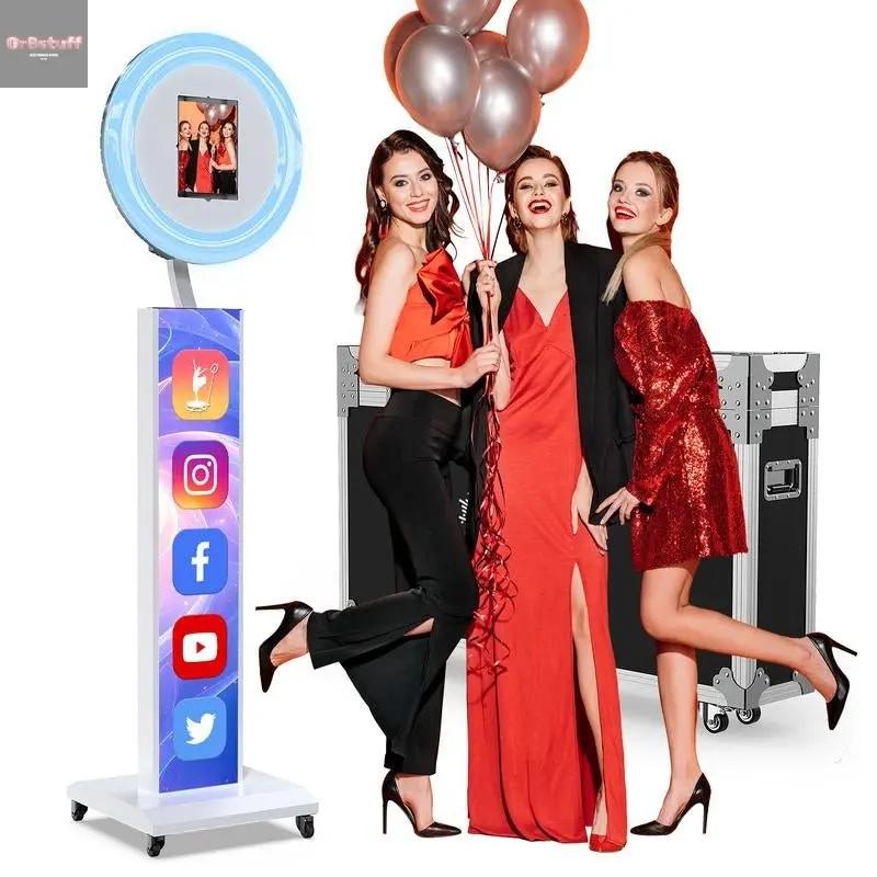 MWE Photo Booth with Software APP Control,Portable Ipad Photo Booth Machine Compatible with Ipad 12.9In 11In 10.9In 10.2In,For Parties,Wedding.
