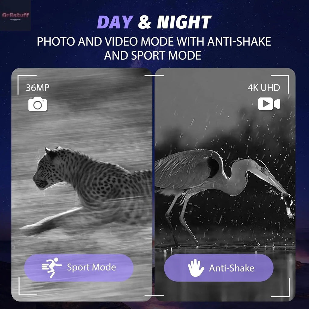 Night Vision Goggles - 4K Night Vision Binoculars with 5000Mah Rechargeable Battery, 32GB TF Card Can save Photo and Video, 3'' HD Screen for Camping & Security, Black.