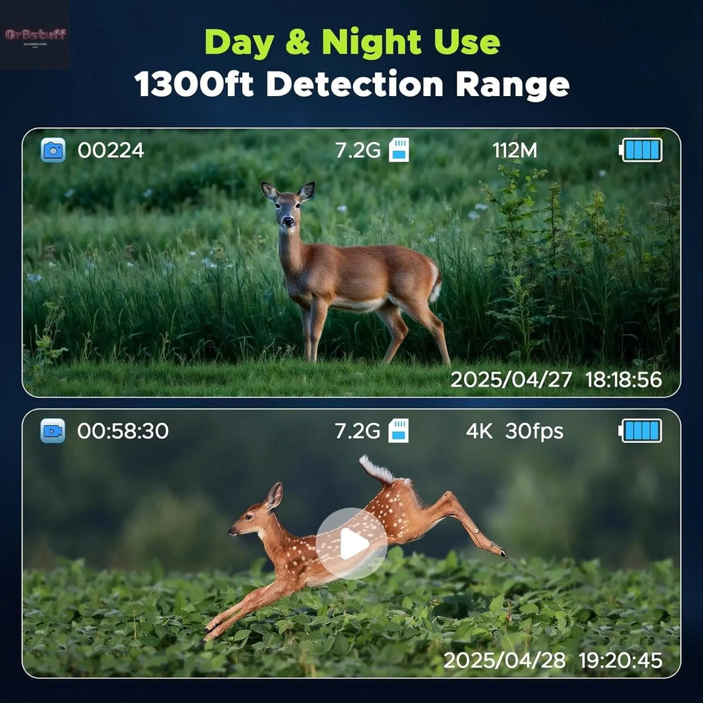 Night Vision Goggles for Adults, 112 MP 4K Night Vision Binoculars 12X Zoom & 5000Mah Battery, 64GB Card Included, Infrared Vision, 1300Ft Range, Perfect for Hunting, Camping & Security.