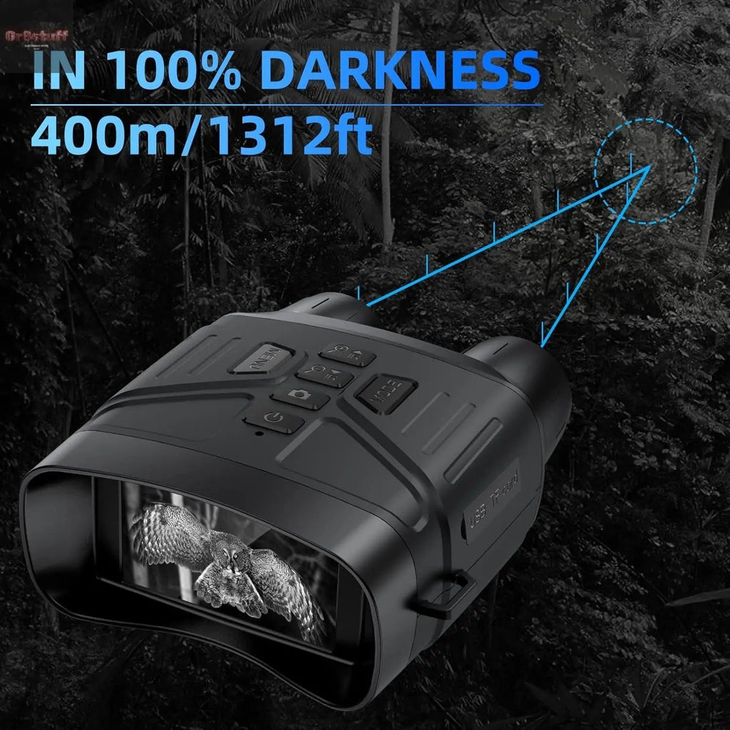 Night Vision Goggles for Adults, 4K Infrared Night Vision Binoculars with Rechargeable Battery and Anti-Shake Motion Detection for Camping.