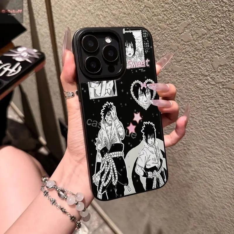 Phone Case: Black - Themed Collage with Iconic Manga Scenes and Sweet Accents – a Must - Have for Die - Hard Fans!.