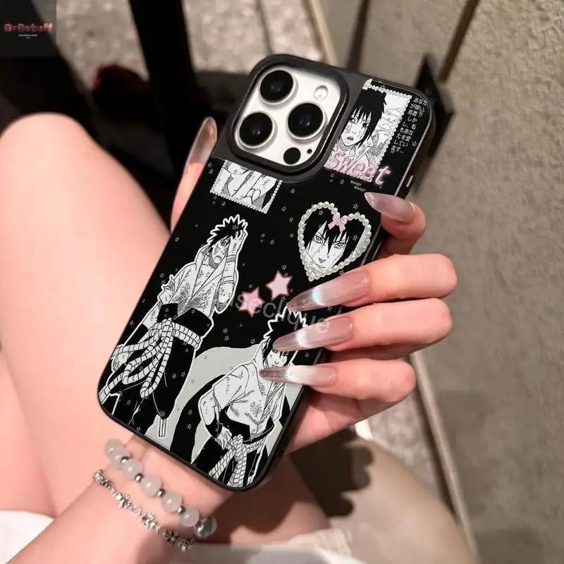 Phone Case: Black - Themed Collage with Iconic Manga Scenes and Sweet Accents – a Must - Have for Die - Hard Fans!.