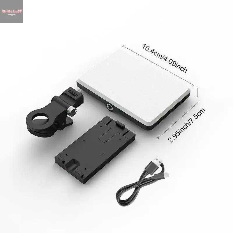 Portable Rechargeable LED Clip-On Selfie Light.