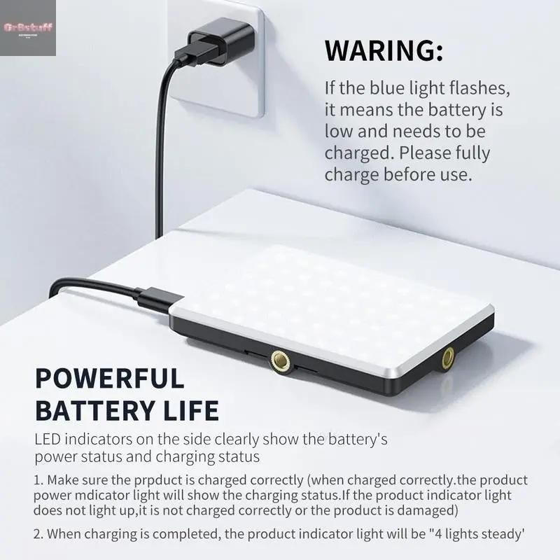 Portable Rechargeable LED Clip-On Selfie Light.