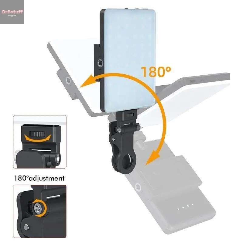 Portable Rechargeable LED Clip-On Selfie Light.