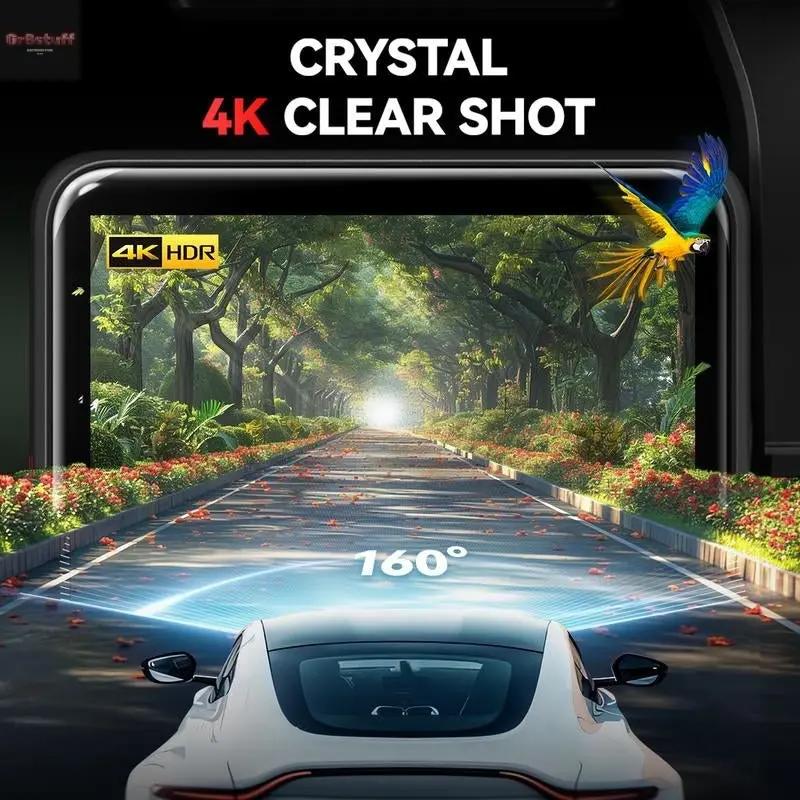 Redtiger F4 4K Voice Control Dash Cam Wifi&App Control GPS Super Night Vision Loop Recording Dashcam Car Camera Dashcam.