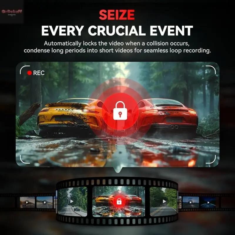 Redtiger F4 4K Voice Control Dash Cam Wifi&App Control GPS Super Night Vision Loop Recording Dashcam Car Camera Dashcam.