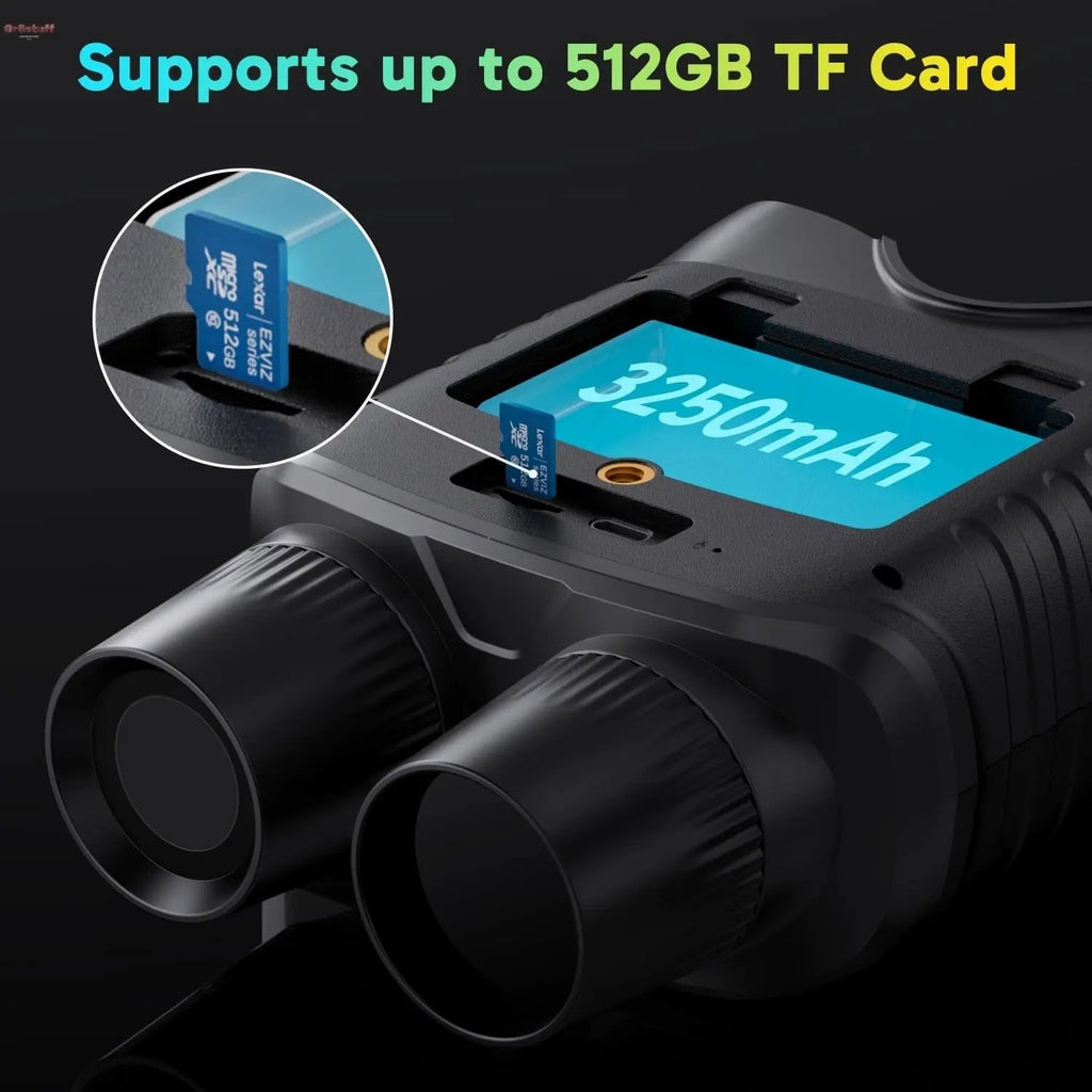 Seemor-200 Night Vision Goggles - 4K Full Color Night Vision Binoculars for Adults, App-Enabled Photo and Video Saving,Ai-Isp 3280FT Viewing Range,16X Digital Zoom for Camping Hiking & Security.